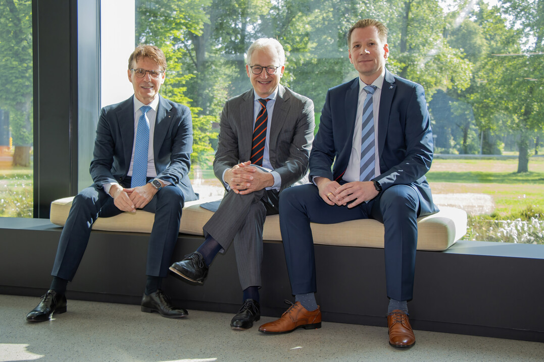 The picture shows from left Bernd Wehming, Moritz Bcking and Damian Ikemann.