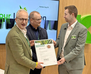 The certificate was officially presented to Klasmann-Deilmann during IPM ESSEN 2026.