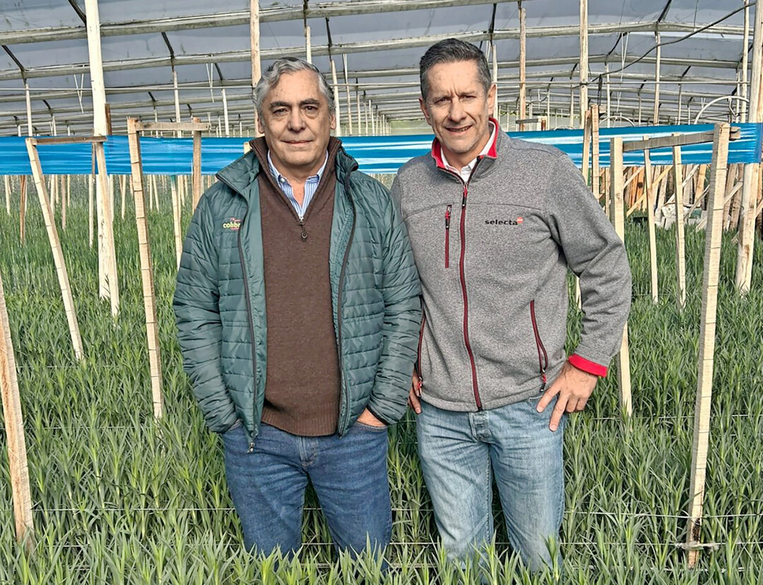 Andres Toro, CEO colibri Flowers (left), and Oscar Cuartas (Selecta one).