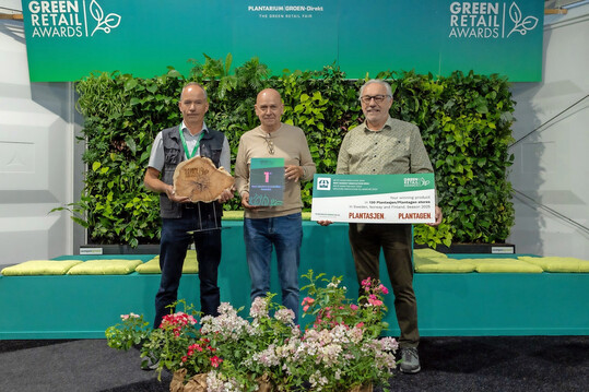 In the Best Market Innovation category, the Green Retail Award went to the Naturosa concept from Meer Plant BV in Meer, Belgium 