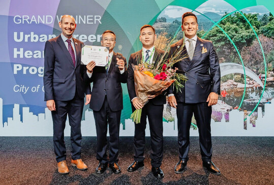 The City of Chengdu, China, was presented the highest accolade of the competition, taking home the title of Grand Winner for their inspiring initiative, titled the Urban Green Heart Programme.
