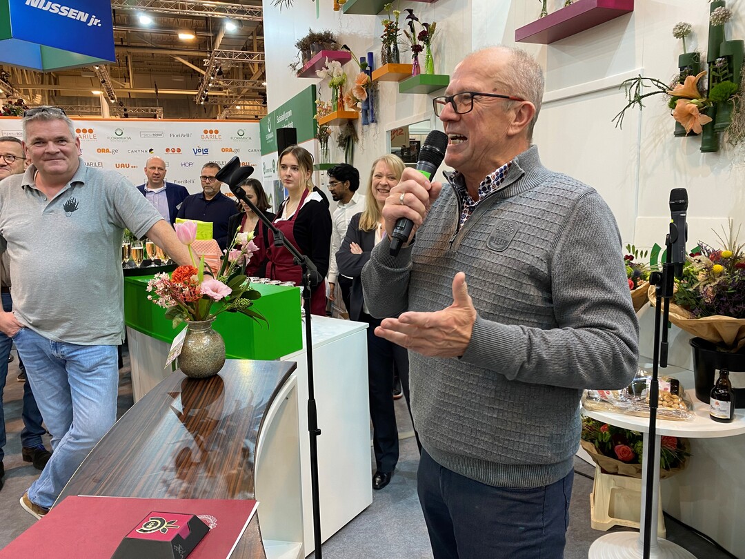 At the BGI stand party, Norbert Engler said goodbye as Chairman of the Board of the Association of the German Flower Wholesale and Import Trade. He had resigned at the general meeting in September.