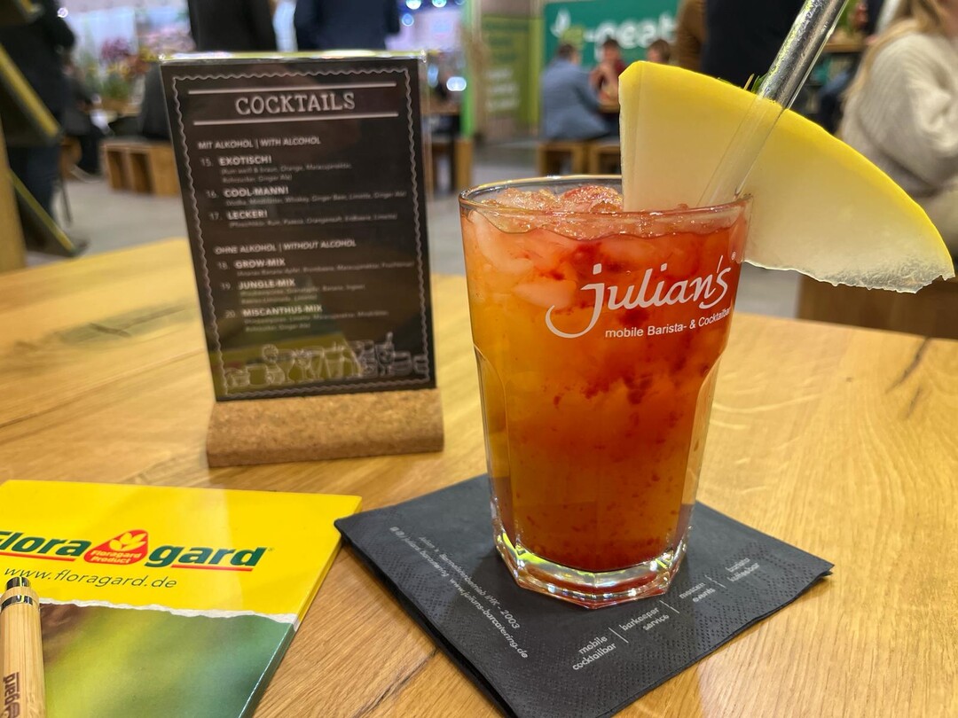 Highly recommended: the cocktails at the Floragard stand in Hall 2.