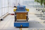 KIMM’s new multiple-robot system for harvesting horticultural crops consists of harvesting robots and transfer robots.