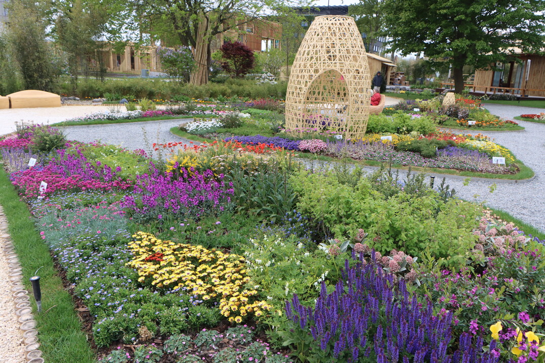 The gardenpresents the latest development and achievements of Chinas modern flower gardening and the bamboo industry.