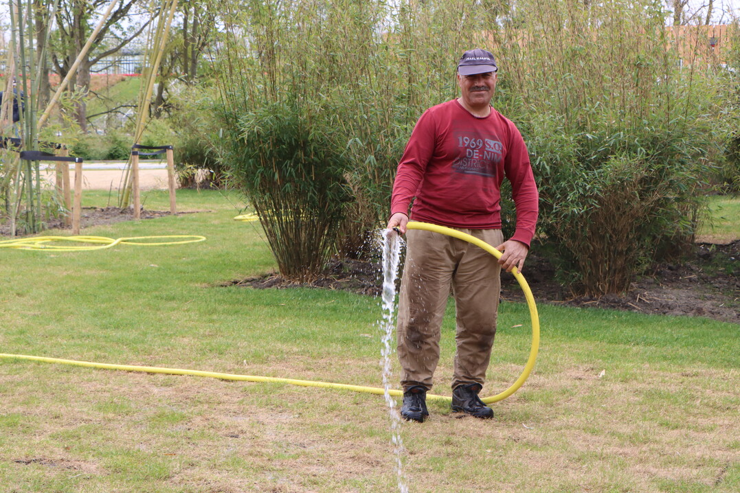For the many fresh plantings and lawns, irrigation will be critical to success.