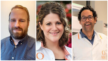 Appointments of (from left) Martijn Kuiper, Tosca Ferber and Camillo Berenos to new positions in Out-licensing, Global Product Management and R&D.