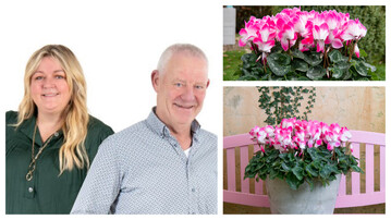 California Spring Trials: Area manager Kathy McKay and growing supporter Ton Koers present the latest developments in the broad assortment of Schoneveld Breeding.