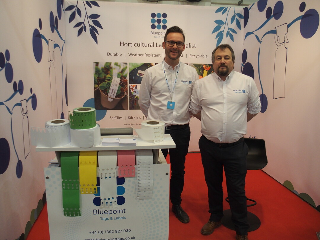 Joe Higgins and Ian Pringle met many potential new customers for their plant labels.