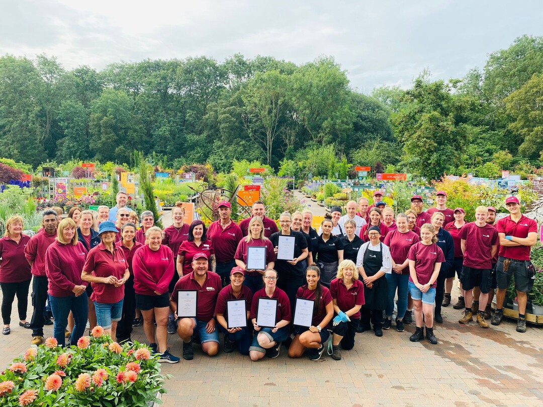The team from Perrywood Garden Centre, Tiptree, winners of the Garden Centre of the Year in the Destination Garden Centre (DGC) category.
