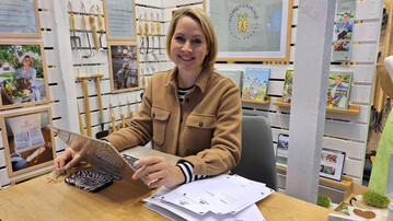 Judith Rakers will be talking about her store concept at the VDG stand in the Galeria from 2 p.m. today.