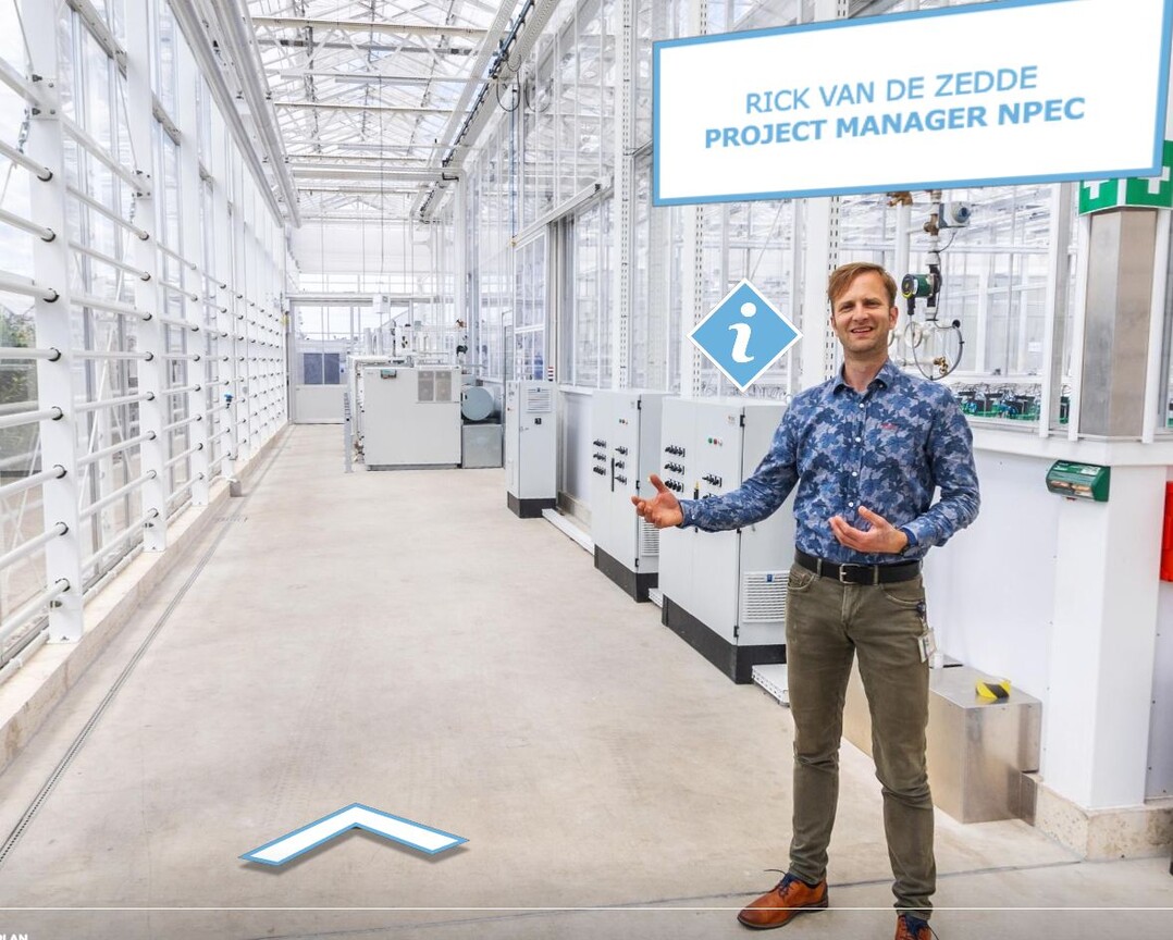 In the Virtual Tour, you can walk through the greenhouses, hear researchers talk about the opportunities NPEC offers them and see the high tech equipment at work.